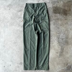 VTG US Military Pants FIT 30X34 Green OG-507 107 Vietnam Trouser 70s 80s FATIGUE